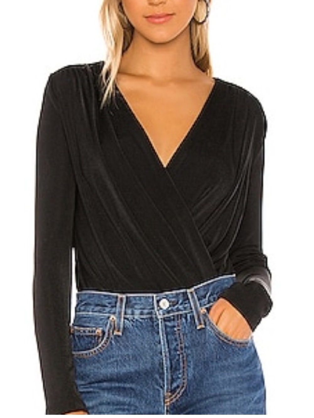 Free People Draped Bodysuit